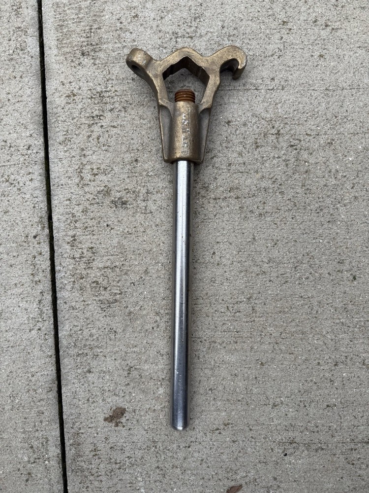 Vintage Elkhart Brass S454 Adjustable Fire Hydrant Wrench