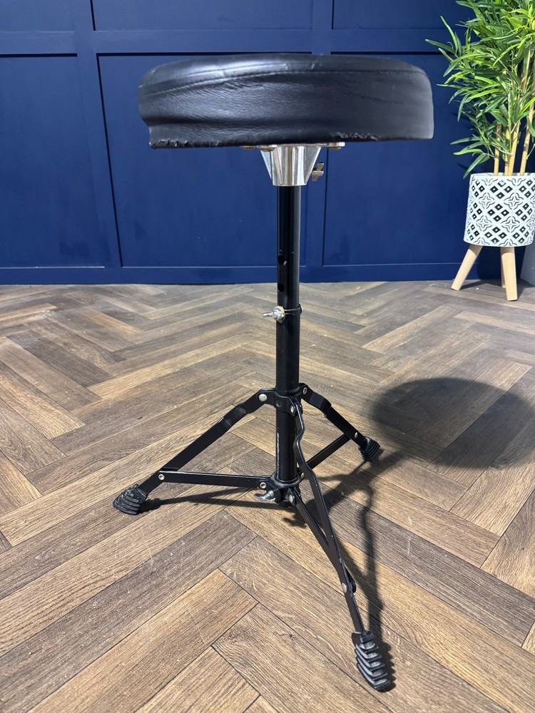 Drum Stool Throne Black / Height Adjustable / Drum Hardware #OA110