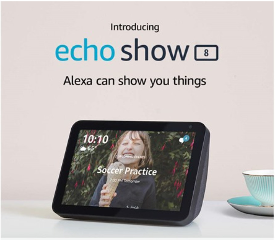 Amazon Echo Show 8 1st Generation 8" Smart Display Speaker With Alexa 2019