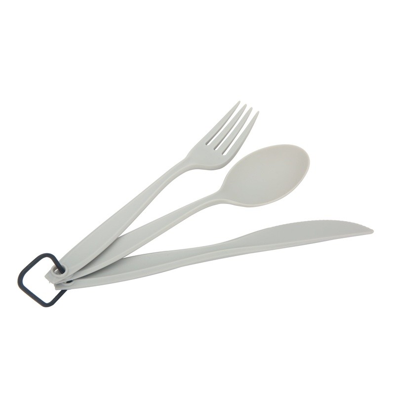 Camping Flatware Set 3 Piece Spoon Fork Knife Lightweight Durable Reusable New