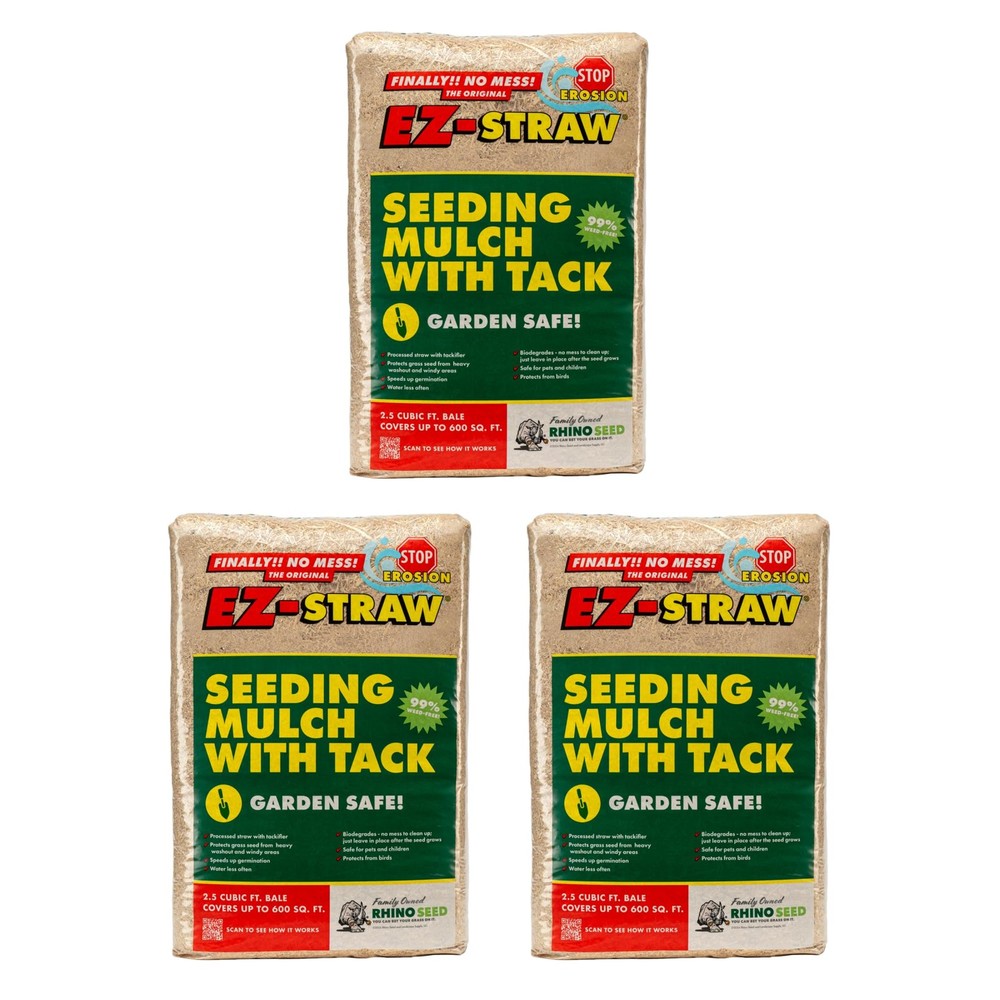 EZ Straw Seeding Mulch with Tack 25 cu ft