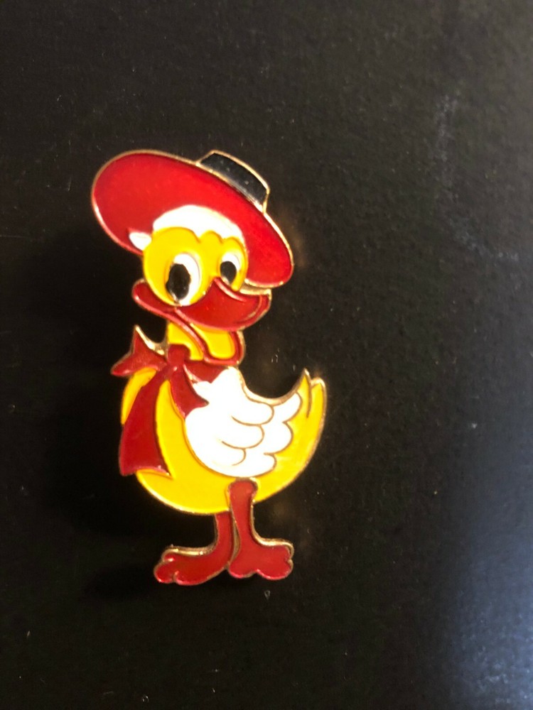Old Vintage "Lady DUCK"  1 3/4" Pin