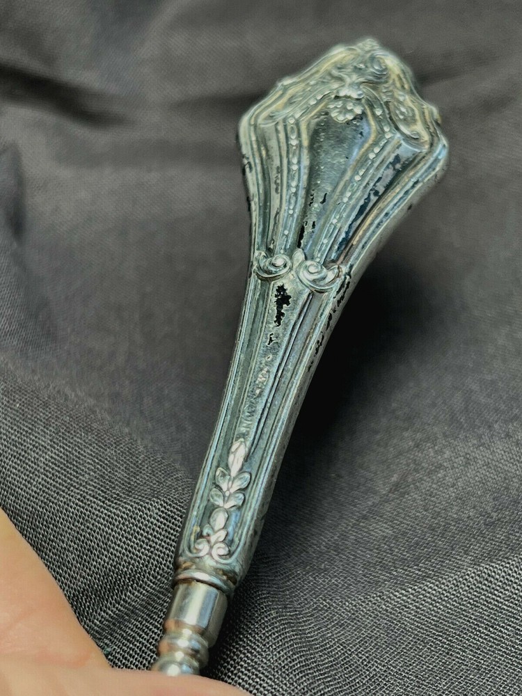 Victorian Webster Lace Puller Button Hook 30.15g Sterling Silver Handle