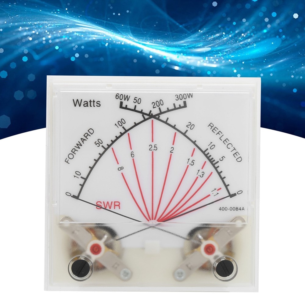 SWR/Power Watt Meter  Needle 60/300W Power Meter Transmitter With Backlight