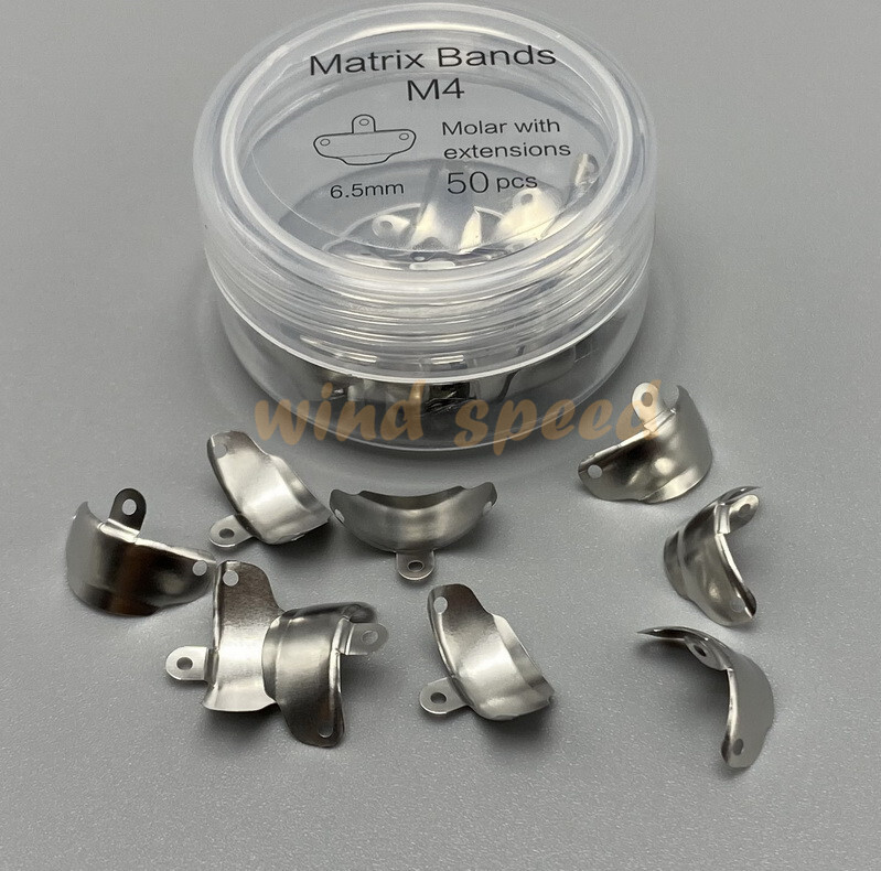 Dental Sectional Matrix Metal Matrices Bands Refill 6.5mm Molar with Extensions