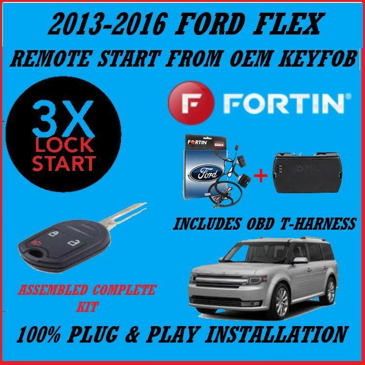100% Plug and Play Remote Start 2013-2016 Ford Flex 3X LOCK