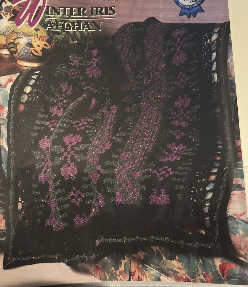 CROCHET ~ “Winter Iris Afghan” ~ PATTERN ~