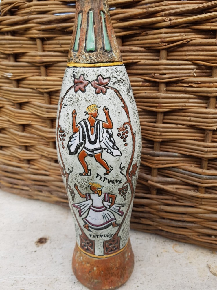 Unusual Bottle, Collectable Bottle, Titulus Bottle, Mid Century