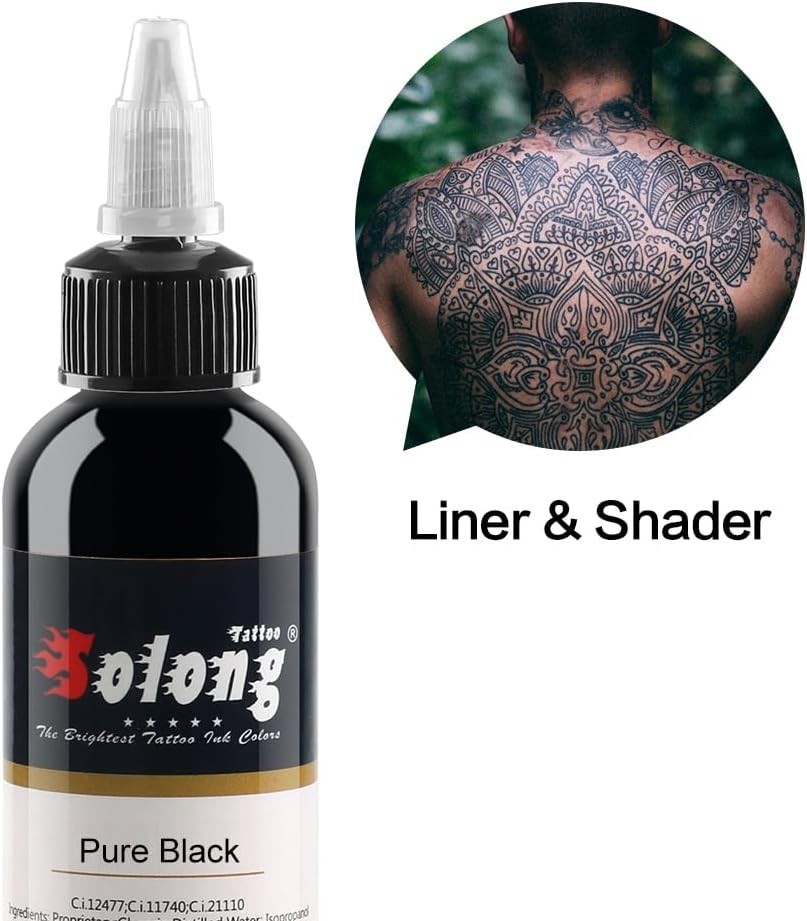 Professional Tattoo Ink Set - 14 Color 30ml Bottles