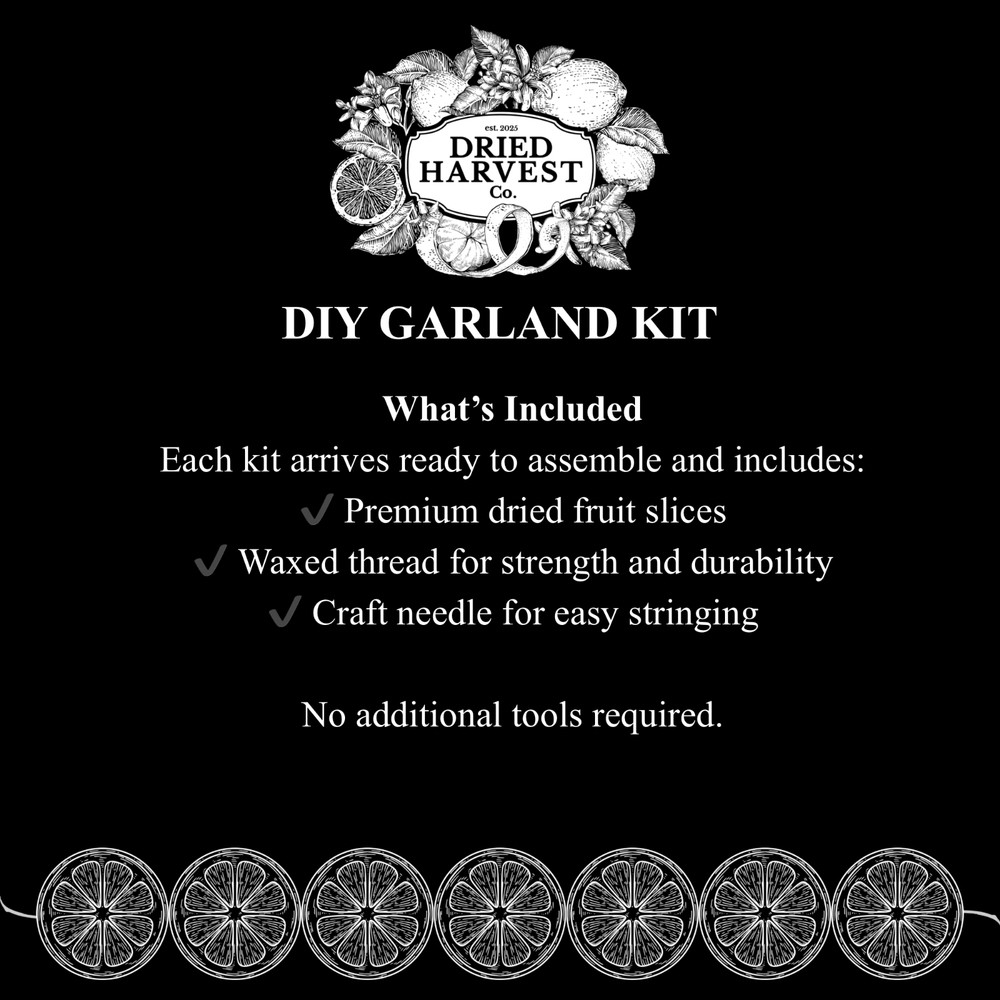Dried Grapefruit Garland DIY Kit | Premium Dried Grapefruit Citrus Decor