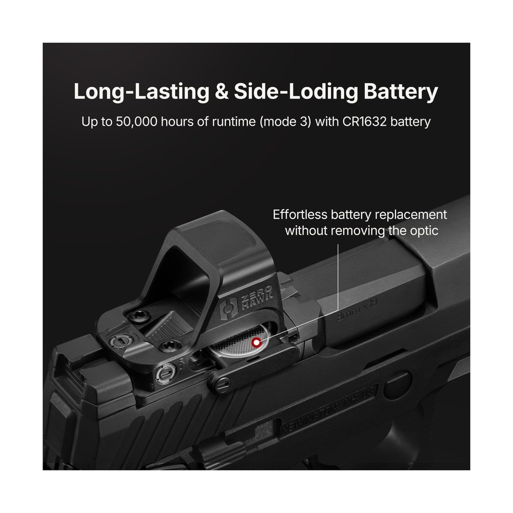 OM1 Red Dot Sight, 2 & 32/2 & 6 MOA Multi Reticle System Micro Reflex Sight f...