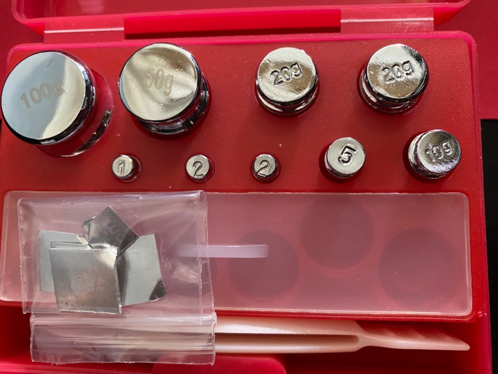 TPFM Calibration Weight Set 10mg - 100g solid steel