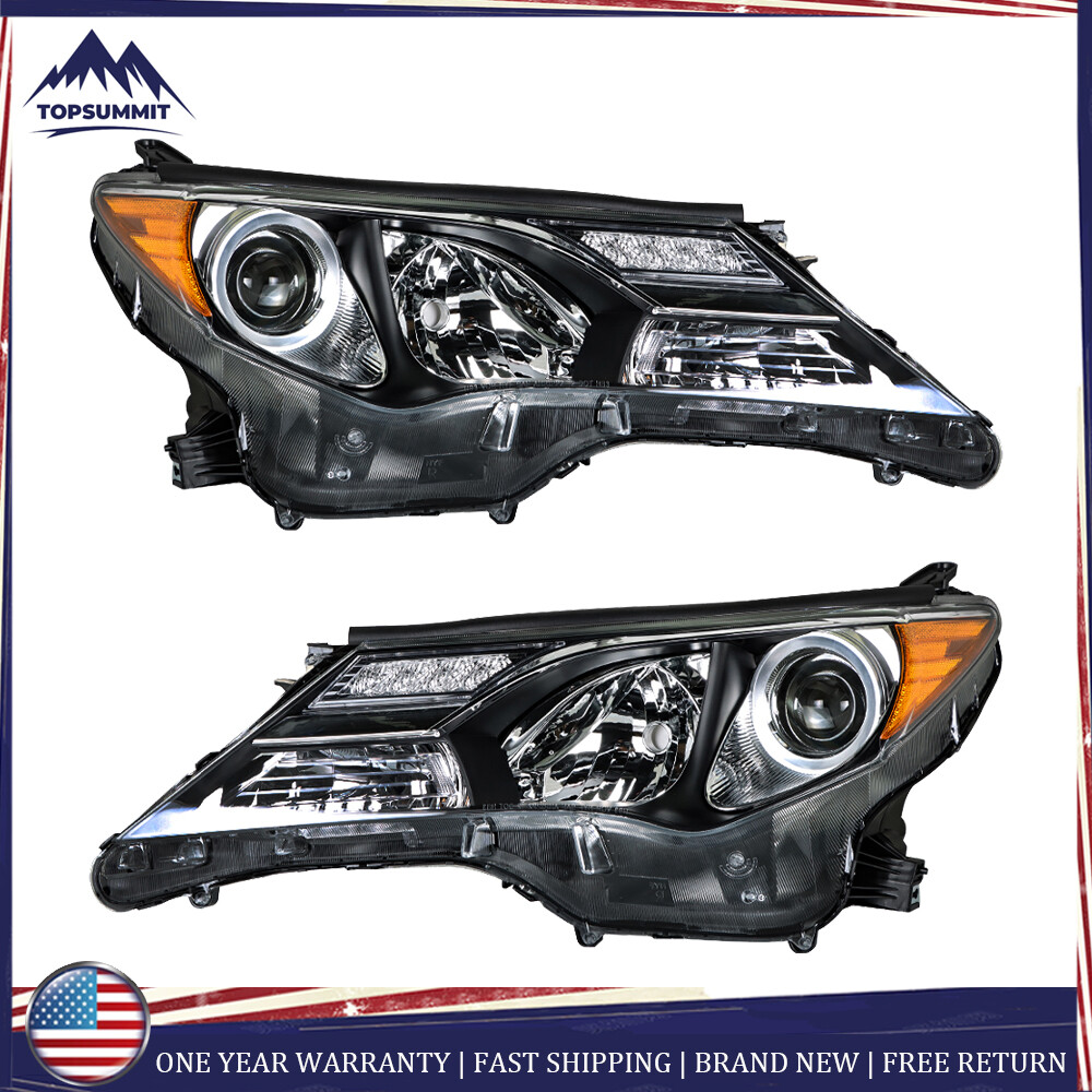 Fit For Toyota RAV4 2013 2014 2015 Halogen Left&Right Side Headlights Assembly
