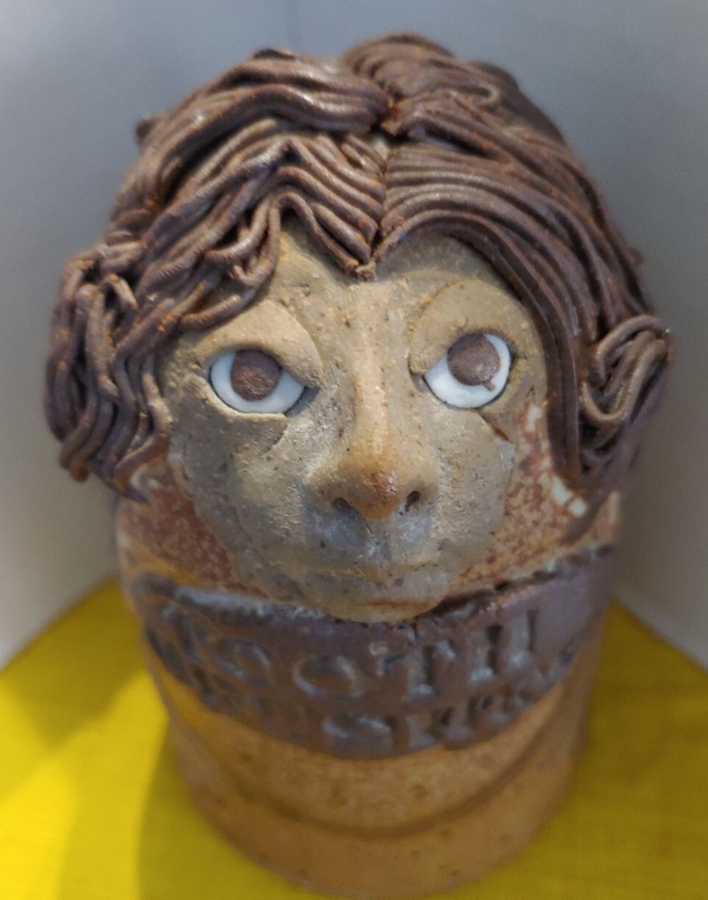 Studio Art Pottery Toothbrush Holder Funky Man