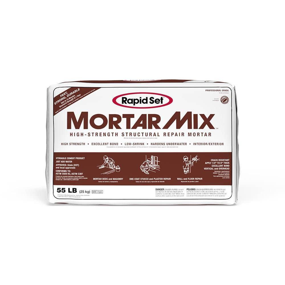 Rapid Set Mortar Mix 55 lb 04010055 High Performance Fast-Setting Cement