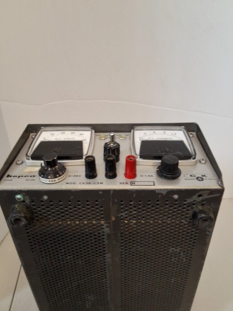 Vintage Kepco Regulated DC Power Supply Untested