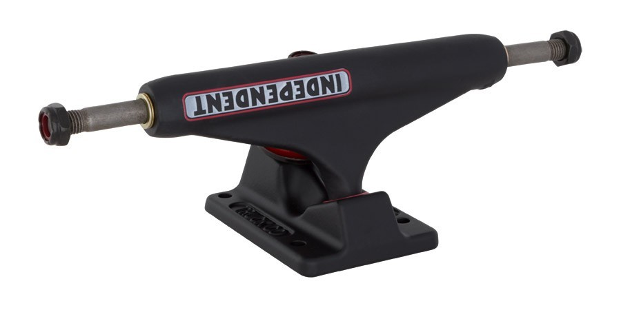 Independent S-11 Flat Black 139 Trucks+Hardware - 1"+ Indy Riser
