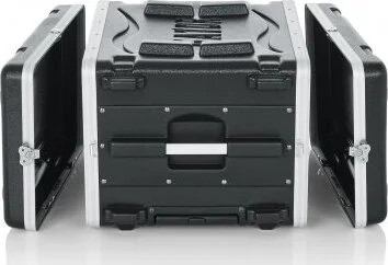 Gator 6U Audio Rack; Powered Rolling