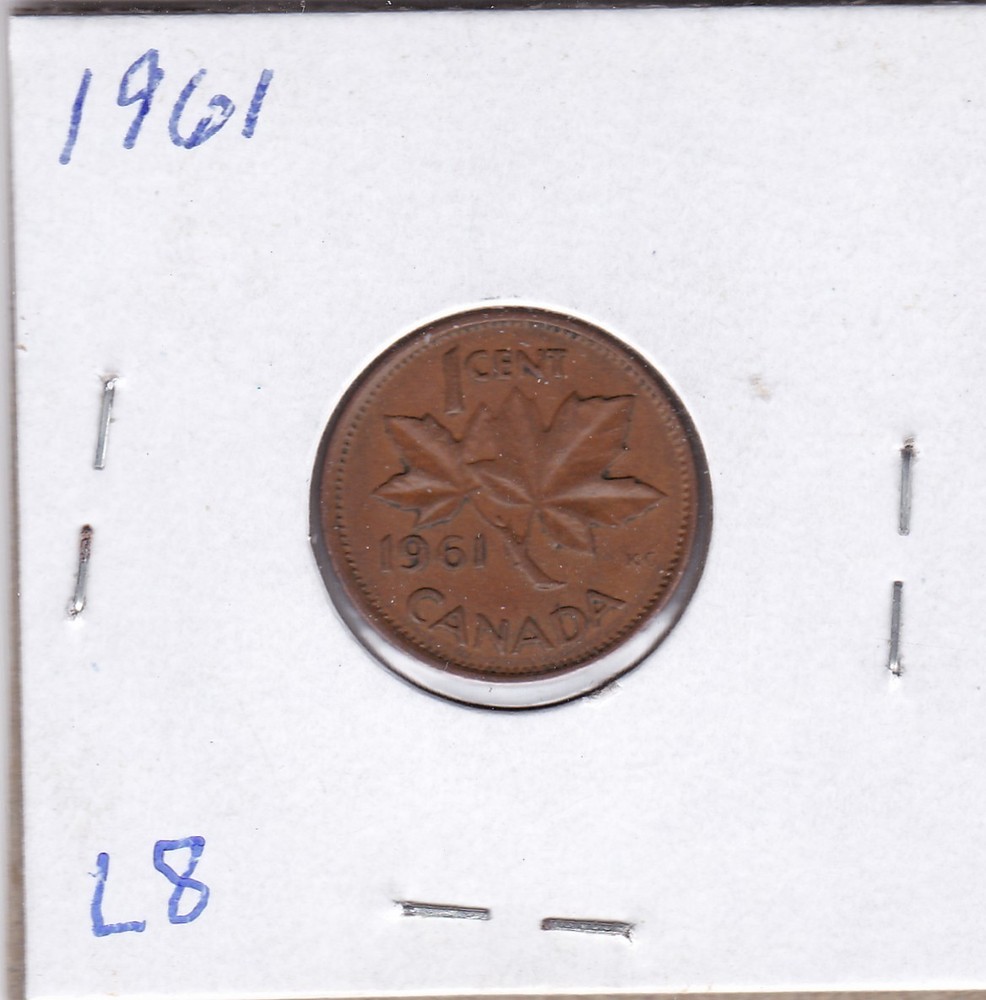 1961 Canada One Cent L8