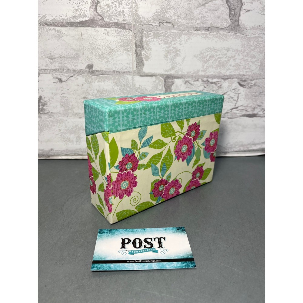 Floral Pattern Recipes Holder