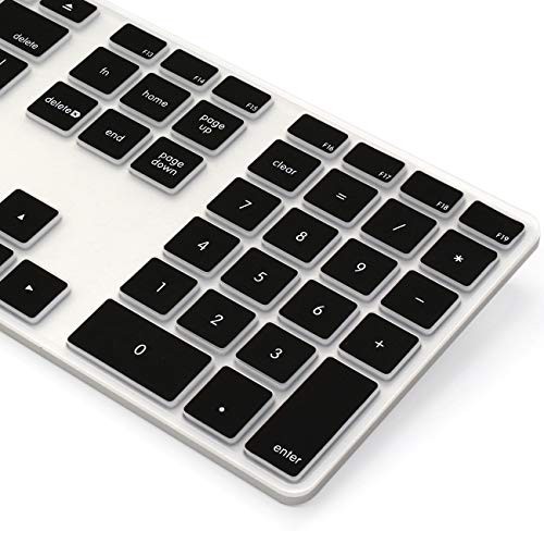 Keyboard Cover Skin for Apple Wired USB Keyboard with Numeric Keypad Black