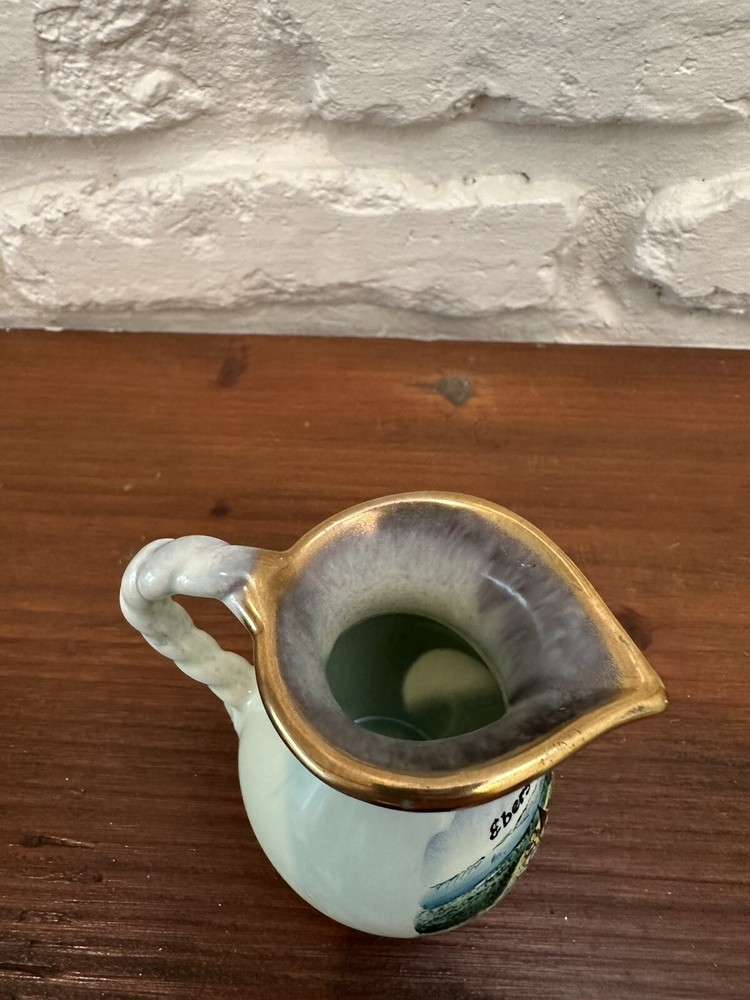 E. Bersbach Souvenir Pitcher Small Multicolor Hand Paired