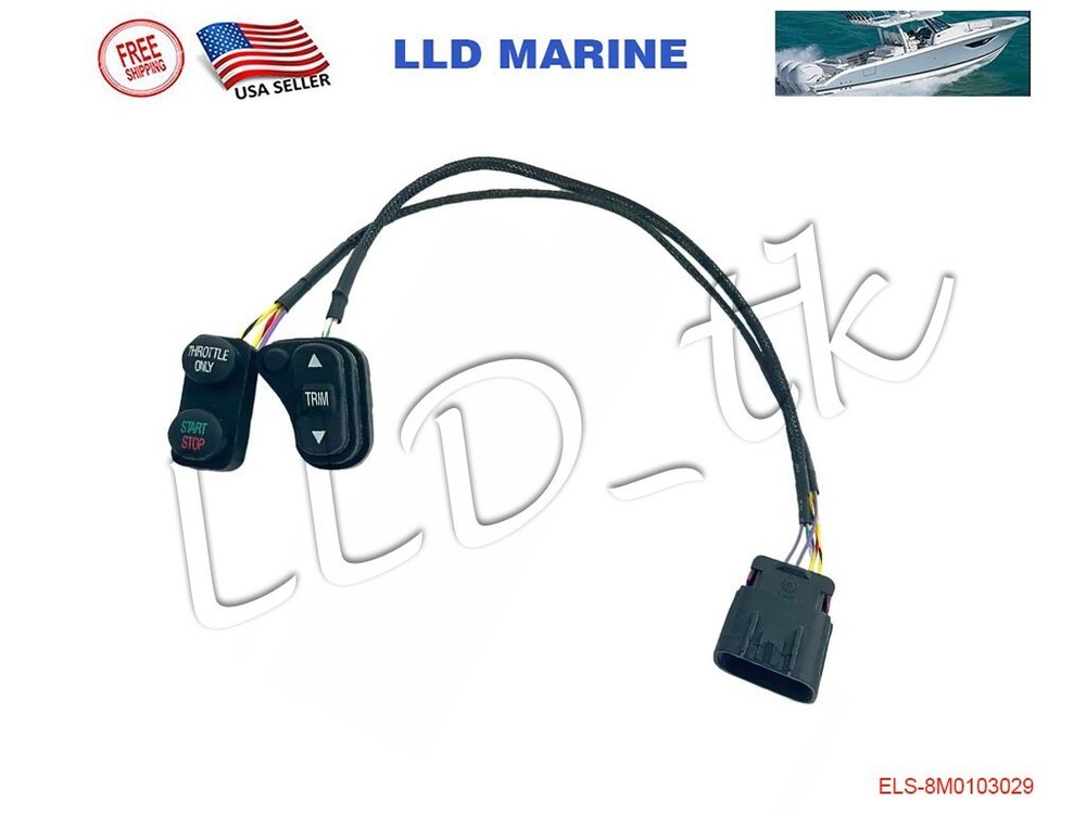DTS Control Box Tilt Trim Switch Start Stop Mercury Outboard 8M0103029