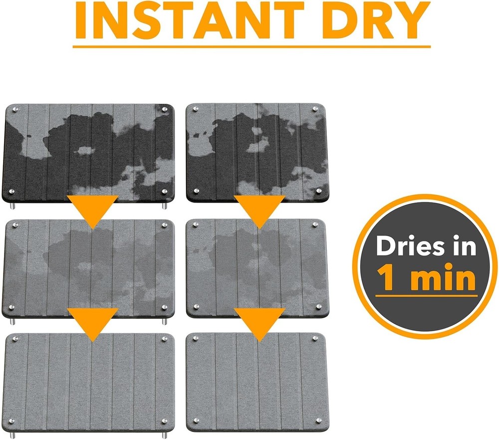2 Pack Stone Dish Drying Mats for Kitchen Counter, Expandable