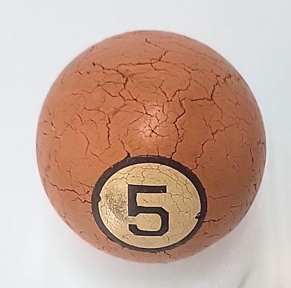 Vintage Clay Billiard Ball- #5