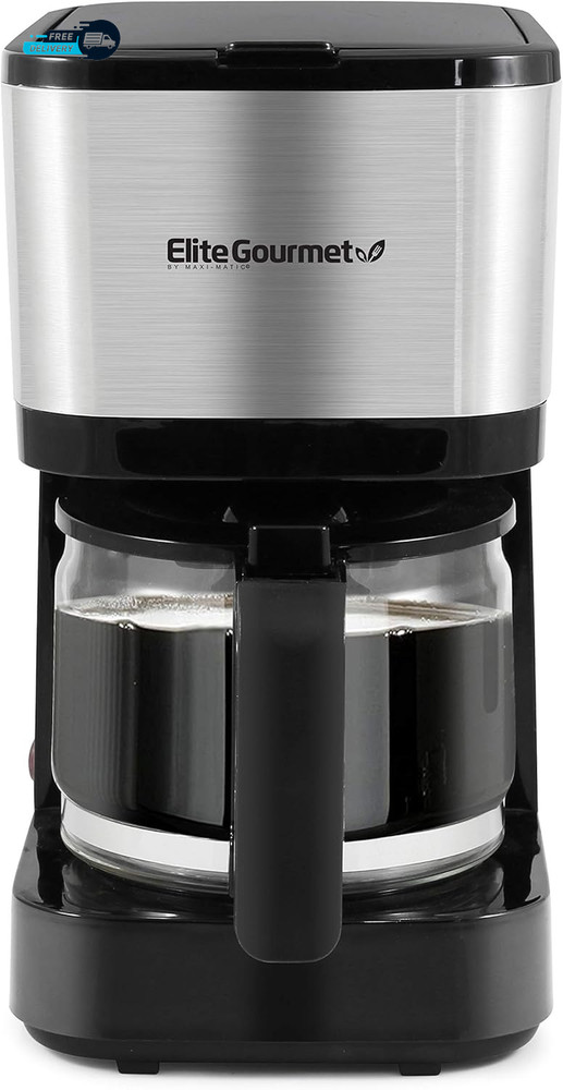 EHC9420 Automatic 5-Cup Brew Drip Coffee Maker with Pause Serve Reusable Filter