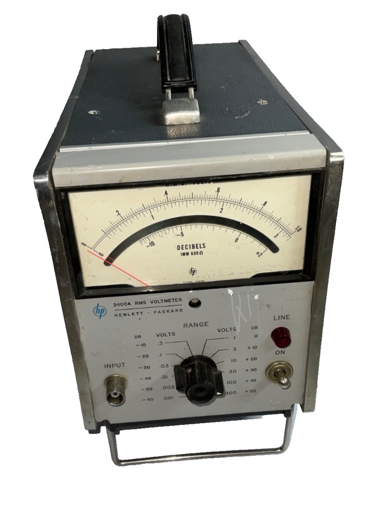 Hewlett-Packard 3400A RMS VOLTMETER, Analog, 10MHz