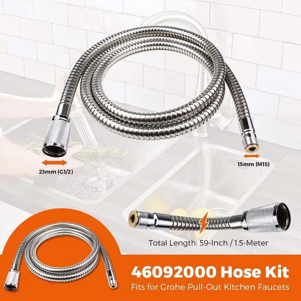 46092000 Pull Out Spray Hose for Grohe Kitchen Faucets Pull Down Kitchen