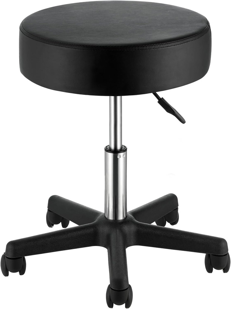 Rolling Stools with Wheels, 400 LBS Weight Capacity Adjustable Height Stool with