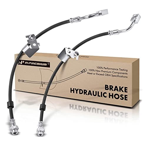 Front Driver and Passenger Brake Hydraulic Hose Compatible with Dodge Models