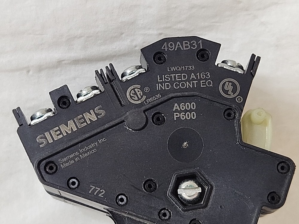 Siemens 49AB31 Auxiliary Contact
