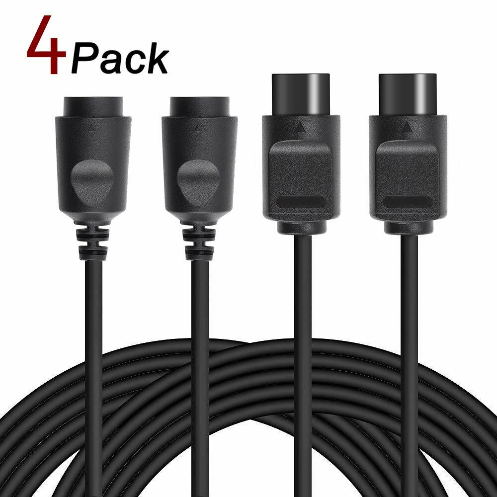 4 Pack 6FT N64 Controller Extension Cable N64 Gamepad Cord for 64 Controller