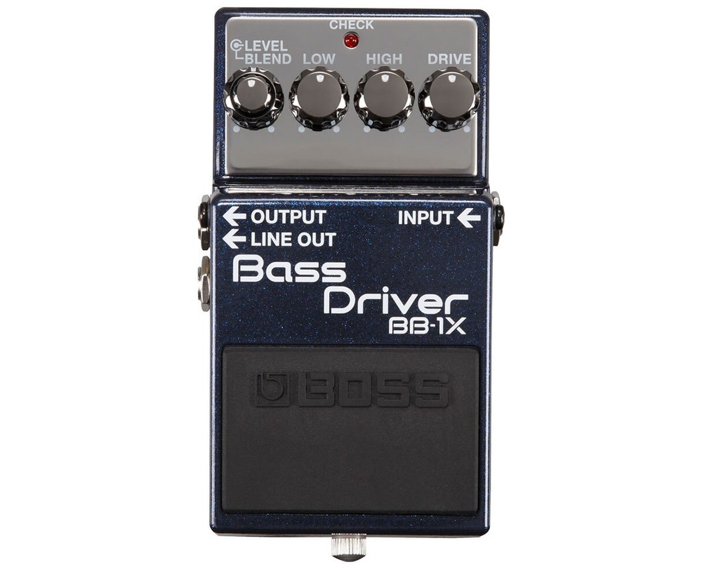 Boss BB-1X Bass Driver + Gator 9V Power Combo & 3 Patch Cables
