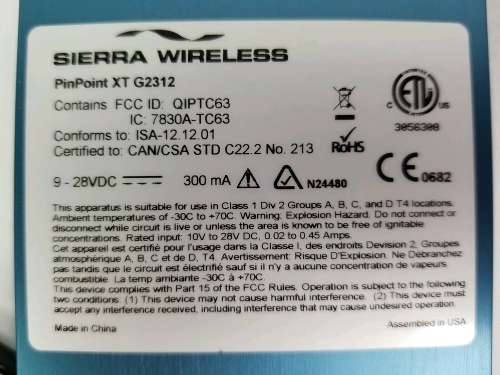 Sierra Wireless | PinPoint XT G2312-C Cellular Modem