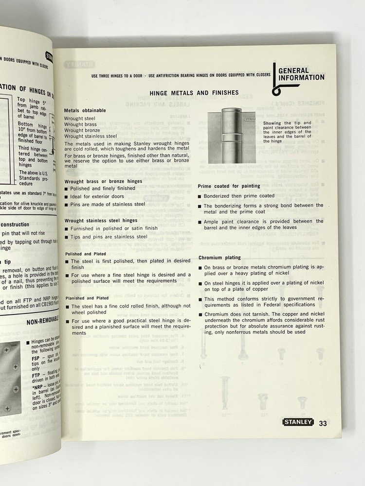Stanley Hardware Catalog 130 - December 1975 - Architectural Residential