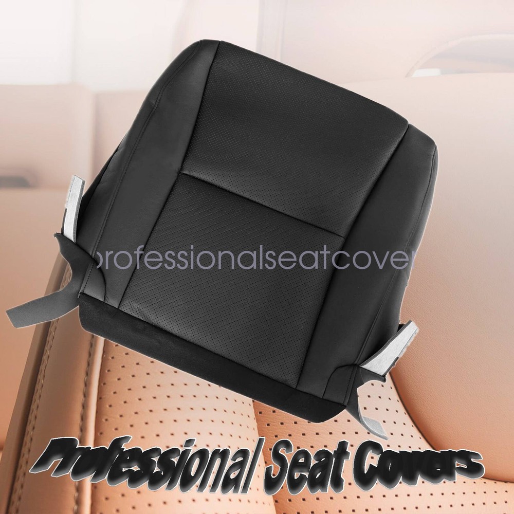 For 2010-2015 Lexus RX350 Passenger Perforated Leather Bottom Seat Cover Black