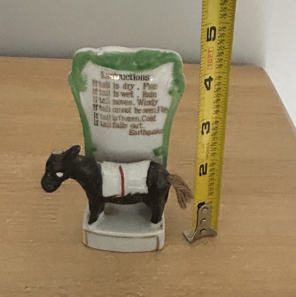 Vintage Donkey Barometer With Tail
