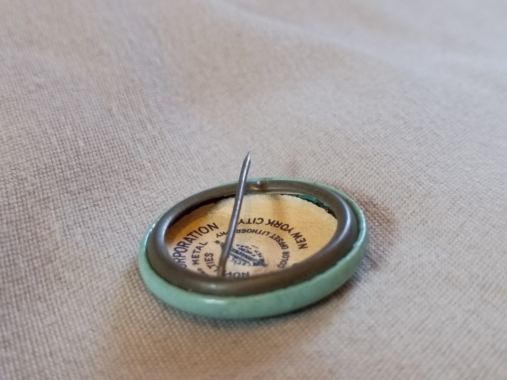 Vintage Audubon Society Bald Eagle Pinback Button.