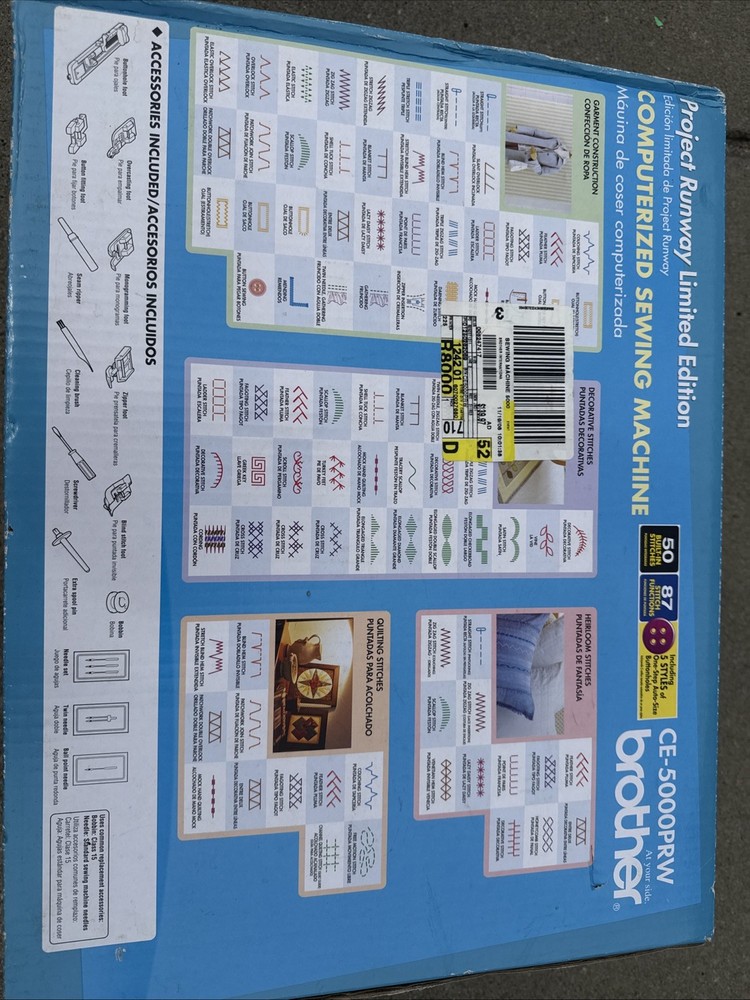 BROTHER CE-5000PRW Limited Ed. Project Runway Computerized Sewing Machine NEW