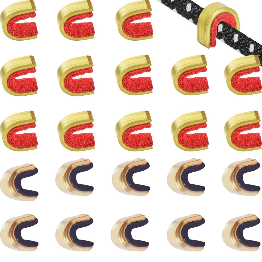 20-100x Archery Bow String Nock Points Brass Buckle Clips Nocking Protector Bow