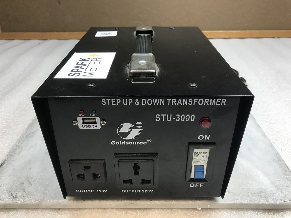 Goldsource STU-3000 Voltage Converter Transformer USB Step-Up Down