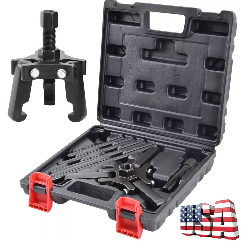 Harmonic Balancer Puller Kit, Adjustable 3-Jaw Puller for Removing Harmonic Damp