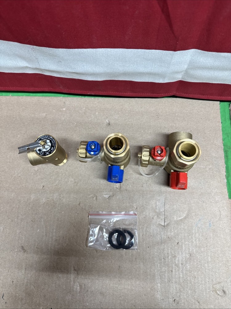 Rheem Brass Service Valves for Tankless Water Heaters RTG20326.