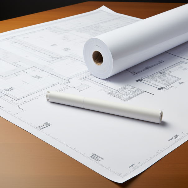 Top Notch Quality 36” x 150'- 4 Rolls 24 lbs Plotter Paper CAD Wide Format Rolls