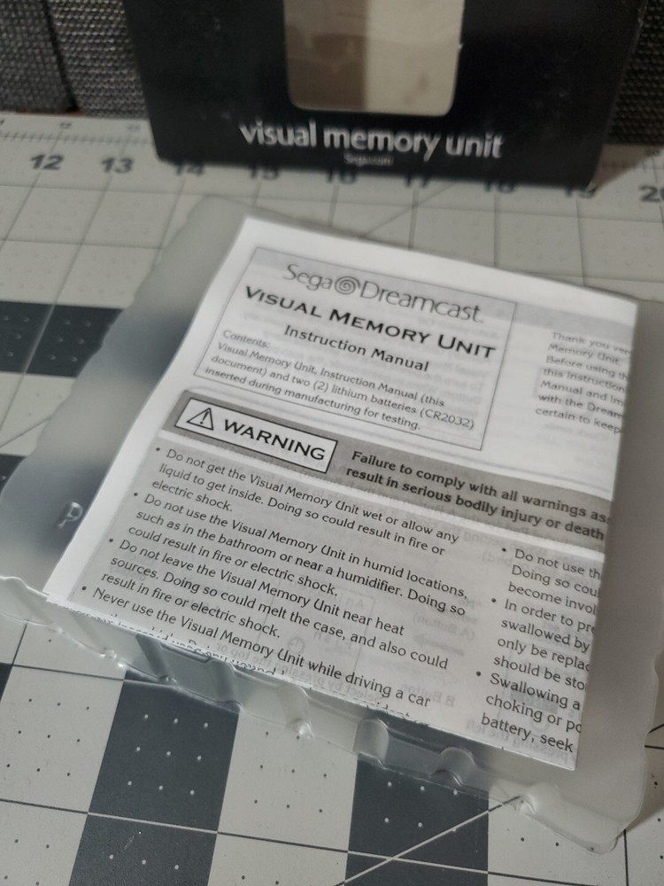 Sega Dreamcast Blue VMU Card (Visual Memory Unit) CIB Open Box NEW