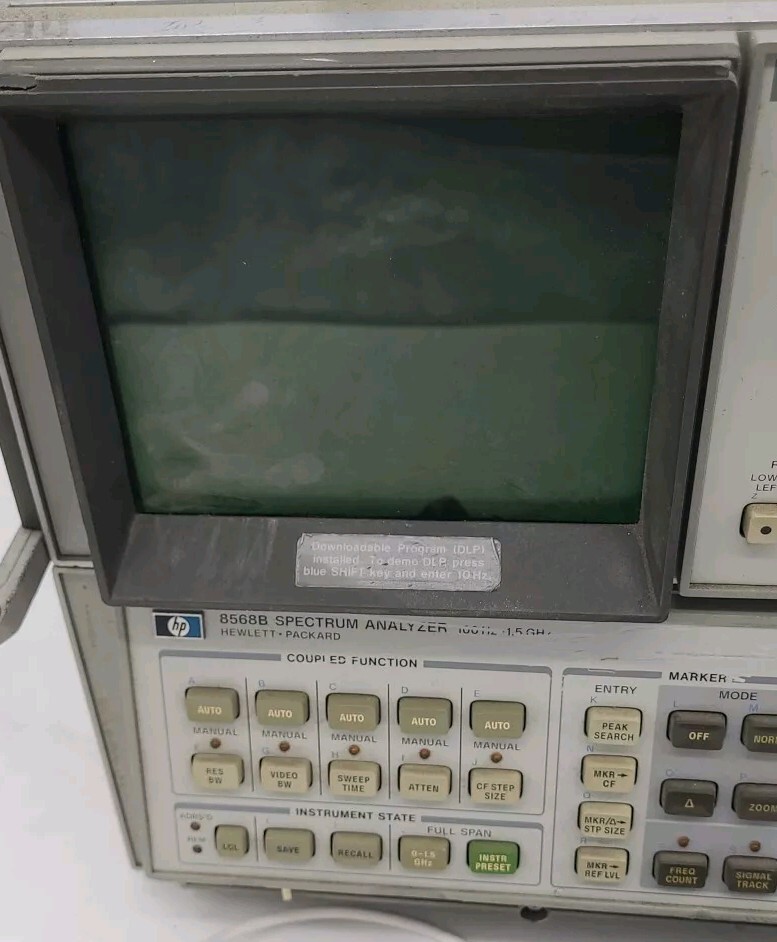 HP Agilent 8568B Spectrum Analyzer w/ Display Unit 85662A Opt 85680B